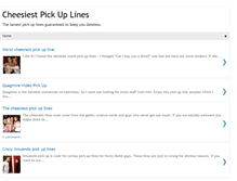 Tablet Screenshot of cheesiestpickuplines.blogspot.com