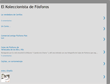 Tablet Screenshot of colecciondefosforos.blogspot.com