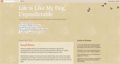 Desktop Screenshot of lifeislikemydog.blogspot.com