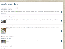 Tablet Screenshot of lovelylinenbee.blogspot.com