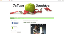 Desktop Screenshot of deliciassaudavel.blogspot.com