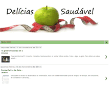 Tablet Screenshot of deliciassaudavel.blogspot.com