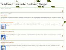 Tablet Screenshot of enlightenedhomemakerstore.blogspot.com