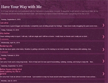 Tablet Screenshot of haveyourwaywithme.blogspot.com