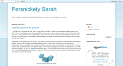 Desktop Screenshot of persnicketysarah.blogspot.com