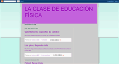 Desktop Screenshot of laclaseeducacionfisica.blogspot.com