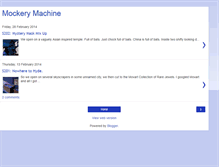 Tablet Screenshot of mockerymachine.blogspot.com