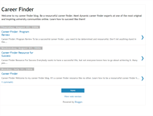 Tablet Screenshot of mycareerfinder.blogspot.com