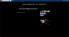 Desktop Screenshot of masturbatingintoronto.blogspot.com