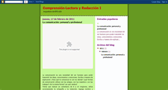 Desktop Screenshot of comprensionlectorayredaccion.blogspot.com