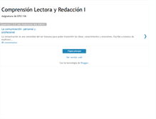 Tablet Screenshot of comprensionlectorayredaccion.blogspot.com