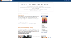 Desktop Screenshot of mostlyithappensatnight.blogspot.com