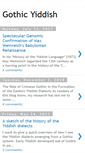 Mobile Screenshot of gothicyiddish.blogspot.com