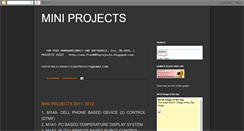 Desktop Screenshot of embeddedminiprojects.blogspot.com