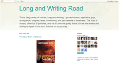 Desktop Screenshot of longandwritingroad.blogspot.com