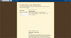 Desktop Screenshot of anotherdayattheshadyrest.blogspot.com