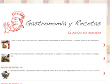 Tablet Screenshot of gastronomia-recetas.blogspot.com