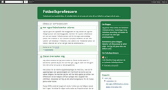 Desktop Screenshot of fotbollsprofessorn.blogspot.com