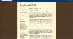 Desktop Screenshot of doesbleachkillmold.blogspot.com