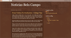 Desktop Screenshot of noticiasbelocampo.blogspot.com