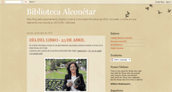 Desktop Screenshot of bibliotecaalconetar.blogspot.com