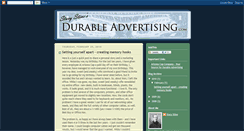 Desktop Screenshot of durableadvertising.blogspot.com