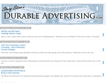 Tablet Screenshot of durableadvertising.blogspot.com