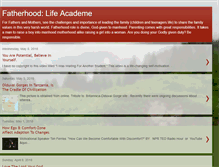 Tablet Screenshot of fatherhoodlife.blogspot.com