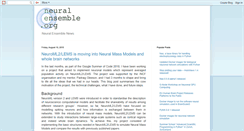 Desktop Screenshot of neuralensemble.blogspot.com