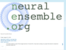 Tablet Screenshot of neuralensemble.blogspot.com