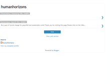 Tablet Screenshot of humanhorizons.blogspot.com