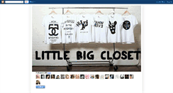 Desktop Screenshot of littlebigcloset.blogspot.com