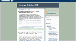 Desktop Screenshot of lowonganjuni2010.blogspot.com