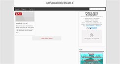 Desktop Screenshot of kumpulanartikeltentangict.blogspot.com