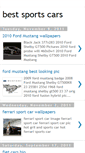 Mobile Screenshot of best-sportscars.blogspot.com