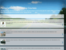 Tablet Screenshot of personallicencetraining.blogspot.com