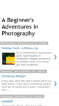 Mobile Screenshot of beginneradventuresinphotography.blogspot.com