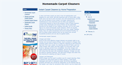 Desktop Screenshot of homemadecarpetcleaners.blogspot.com