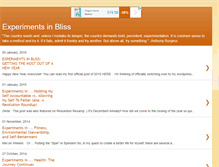 Tablet Screenshot of experimentsinbliss.blogspot.com