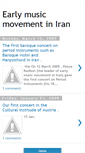 Mobile Screenshot of earlymusiciran.blogspot.com