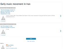 Tablet Screenshot of earlymusiciran.blogspot.com