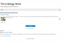 Tablet Screenshot of biologyfordumbs.blogspot.com