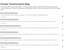 Tablet Screenshot of femaletransformation.blogspot.com