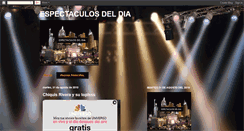 Desktop Screenshot of espectaculosdeldia.blogspot.com