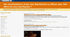 Desktop Screenshot of bierflaschen-oeffnen.blogspot.com