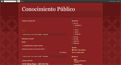 Desktop Screenshot of hacerdelconocimientopublico.blogspot.com