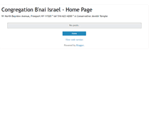 Tablet Screenshot of congregationbnaiisrael.blogspot.com