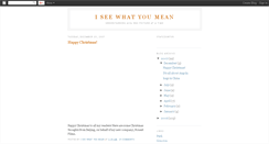 Desktop Screenshot of iseewhatyoumean.blogspot.com