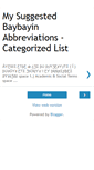 Mobile Screenshot of baybabbrevcateg.blogspot.com