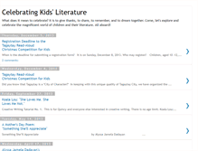Tablet Screenshot of celebratingkidsliterature.blogspot.com